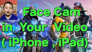 Face Cam Tutorial iPad . This is Face cam tutorial on iPad , iPhone or Any iOS Devices