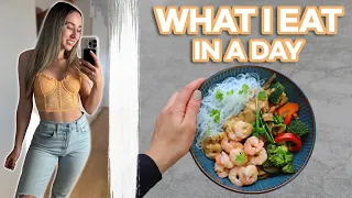 Das esse ich 1 Tag als Fitness Influencerin (+ Food Haul) | Realistisches What I Eat in a Day