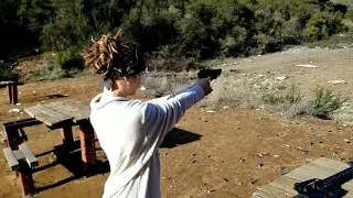 Shooting Beretta M9A3 9mm in Slow Motion @ Cow Mountain 1.1