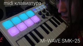 M-WAVE SMK-25 обзор/ БЮДЖЕТНАЯ midi клавиатура