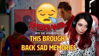 There was ONE scene in Spiderman Into The Spiderverse that 💔broke me 😭 First time watching, reaction