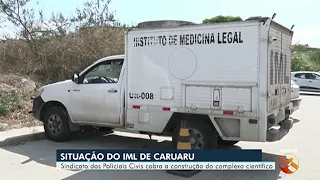 O SINPOL esteve em Caruaru para fazer uma fiscalização no Instituto de Medicina Legal (IML)