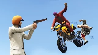 1 SHOT 2 KILLS! (GTA 5 Funny Moments)