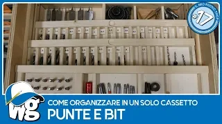 Come organizzare in un solo cassetto punte e bit