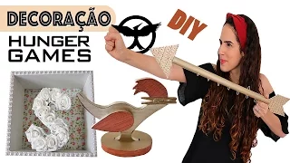 DIY: DECORAÇÃO de QUARTO inspirada em JOGOS VORAZES | Paula Stephânia