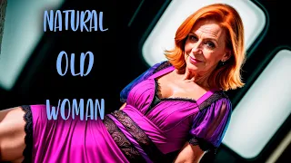 Natural OLD Woman OVER 60 - Fashion tips review #41 #naturalwoman