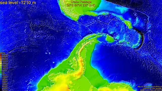 Drake Passage, sea level change 0 - -4000 m, fast