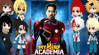 Class 1A react to Deku as Tony Stark | AU | |BNHA/MHA || GCRV |