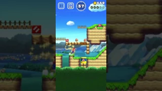 Super Mario Run World 3-3 BLACK COINS Walkthrough