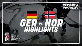 Game Highlights: Germany vs Norway May 6 2018 | #IIHFWorlds 2018