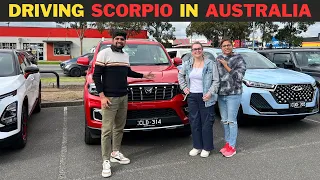 MAHINDRA SCORPIO IN AUSTRALIA | TAKING TEST DRIVE | VISITING SHOWROOM