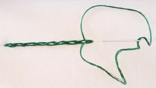SPLIT STITCH TUTORIAL - HAND EMBROIDERY  FOR BEGINNERS