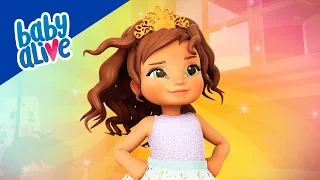 Baby Alive Official ⬆️ Princess Ellie Grows Up! 🌈 Kids Videos 💕
