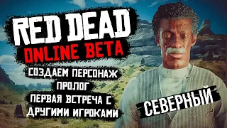 Red Dead Online Beta - создаем персонаж | пролог | первая встреча с игроками