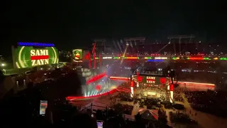 Sami Zayn & Logan Paul Wrestlemania 37 entrance {LIVE 2021}