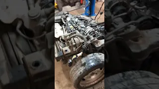 Removing engine assembly from smartcar