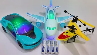 3D Lights Airbus A38O and Radio Control Helicopter | Airplane A380 | helicopter | remote control car