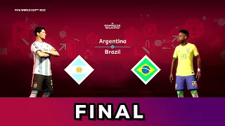 FIFA23 | ARGENTINA vs BRAZIL | LIONEL MESSI vs NEYMAR JR. | FIFA WORLD CUP FINAL | {4K 60FPS}