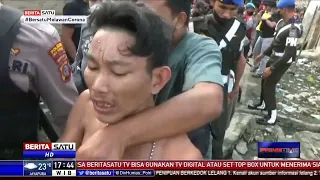 Seorang Pria Serang Polisi dengan Kelewang Saat Penggerebekan Kampung Narkoba di Deli Serdang