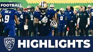 Dillon Johnson 2023 Pac-12 Football Championship Game Highlights | No. 3 Washington vs. No. 5 Oregon