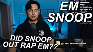 EMINEM X SNOOP DOGG "FROM THE D TO THE LBC" FIRST REACTION!!