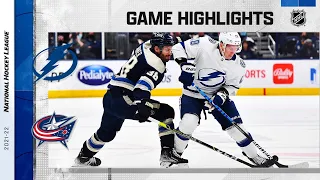 Lightning @ Blue Jackets 1/4/22 | NHL Highlights