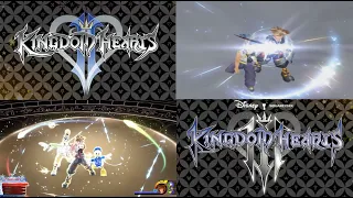 Kingdom Hearts- Reaction Commands & Situation Commands Side by Side