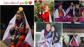 Gau ghr🍀🏡Last video of gau❤️||Back to ktm