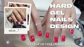 Hard Gel Polish Application for Beginners | Nail Plate Alignment | Step-by-step Tutorial