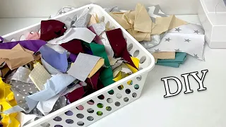 I use even the smallest scraps of fabric - Great idea on what to sew from leftover fabric