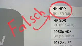 Apple TV richtig konfigurieren, kalibrieren (HDR)