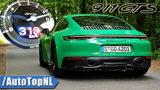 Porsche 911 GTS 992 | 0-313 ACCELERATION TOP SPEED POV & SOUND by AutoTopNL