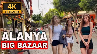 Alanya Ata turk Blv Walking Tour 4k 2022 Alanya Street tour 10 July2022 4k uhd fps #alanya #antalya