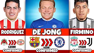 Latest Confirmed Transfer Summer 2022 Firmino, De Jong, Rodriguez