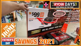 Home Depot Fathers Day Deals! RYOBI Days - Milwaukee Deals - RIDGID Deals - HUSKY Blowout Deal!!