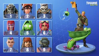 GUESS THE FORTNITE SKIN BY THE EMOTE - #6 | tusadivi