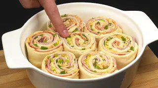 ❗We don't order pizza anymore! The perfect puff pastry rolls with bacon!