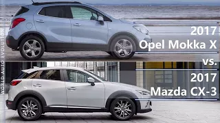 2017 Opel Mokka X vs 2017 Mazda CX-3 (technical comparison)