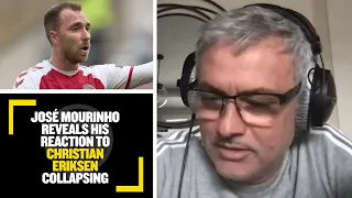 "I CRIED!" José Mourinho reveals his reaction to Christian Eriksen collapsing