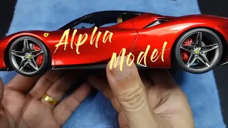 Alpha Model 1/24 Scale Mode Ferrari SF90 Stradale Building ASMR