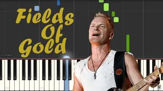 Sting - Fields Of Gold - Piano Tutorial by Easy Piano