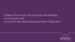 In conversation with alumnus Mr Rajiv Bajaj, Managing Director of Bajaj Auto