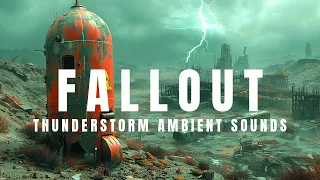 Fallout - 1 hour rain and thunderstorm ambient sounds - Atmospheric Ambient Music