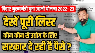 देखें पूरी लिस्ट किस किस उद्योग के लिए लोन मिलने वाले हैं बिहार उधमी योजना में | Abhishek Goswami