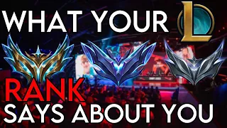 What Your League of Legends Rank Says About You