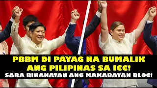 MAKABAYAN BLOC BUTATA SA REAL TALK NI VP INDAY SARA! PBBM WALANG INTENSYON NA BUMALIK SA ICC!