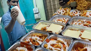 People are Crazy For Street French Fries | Chicago & OPTP Fries | Aloo Chips at Karachi Food Street