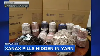 10,000 Xanax pills hidden in yarn found by officers in Philadelphia