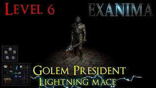 Exanima 0.8 | Level 6 Walkthrough  (No commentary) | Golem boss, Healing Mask and Lightning Mace