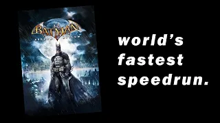 FASTEST TIME IN ARKHAM ASYLUM! [let's play.]